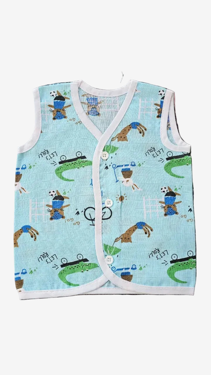Printed Colored Jablas (0-3 Months) – Unisex