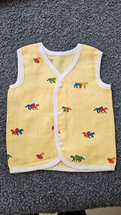 Printed Colored Jablas (0-3 Months) – Unisex
