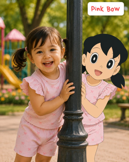 Soft Ribbed Cotton Frill Short Sets | 6m to 3yrs| Summer Edition