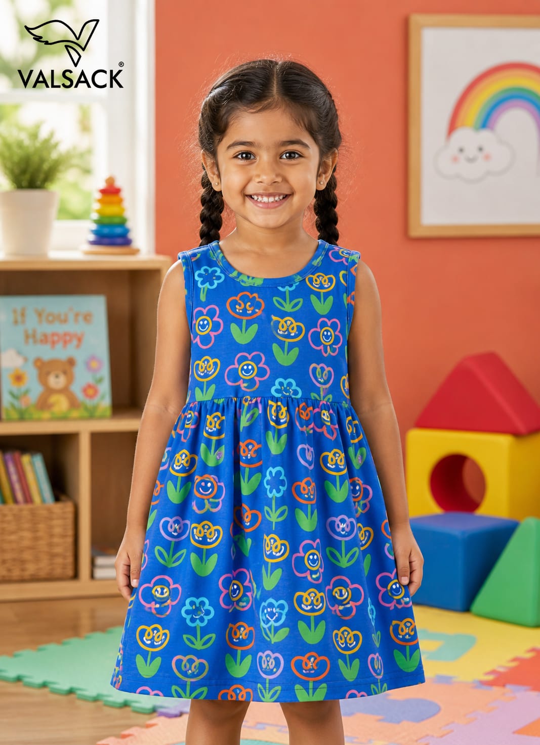 Pure Cotton Frocks for 2-6yrs Girls | Super soft and comfortable fabric