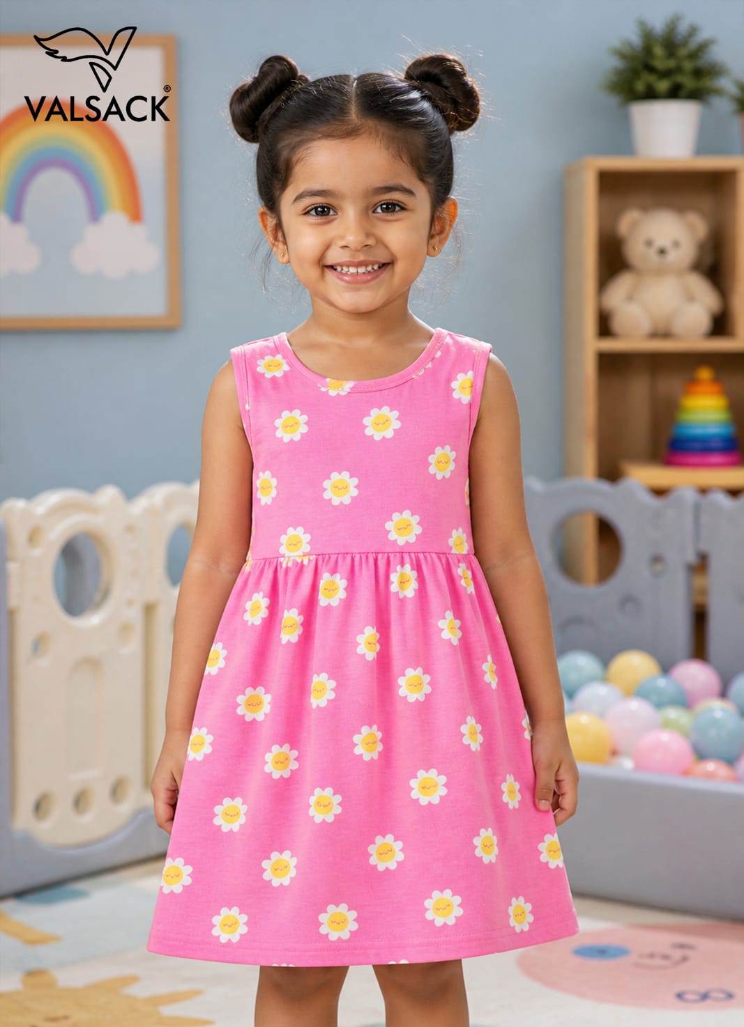 Pure Cotton Frocks for 2-6yrs Girls | Super soft and comfortable fabric