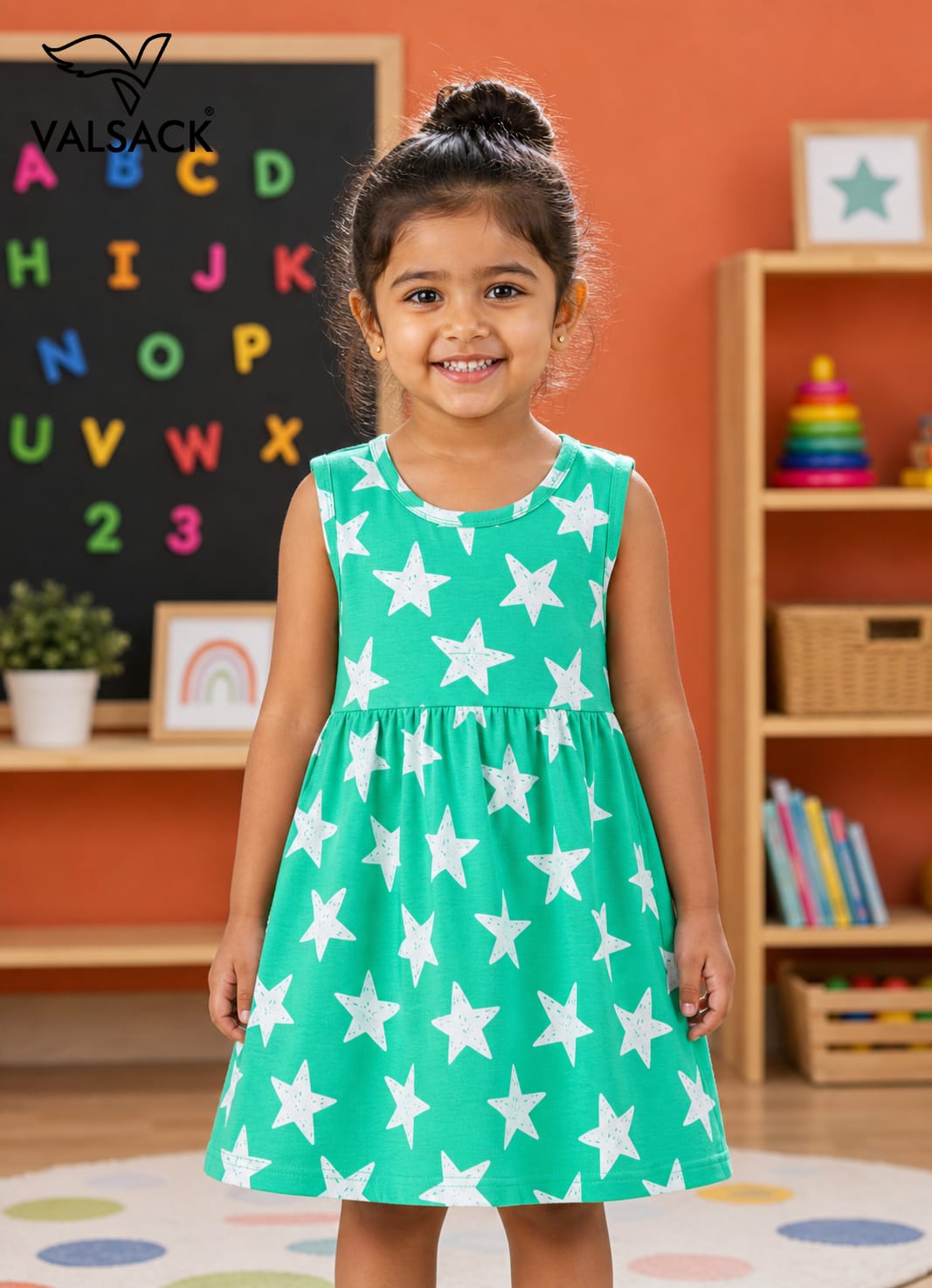 Pure Cotton Frocks for 2-6yrs Girls | Super soft and comfortable fabric