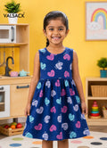 Sleeveless Pure Cotton Frocks for 2-6yrs Girls | Super soft and comfortable fabric