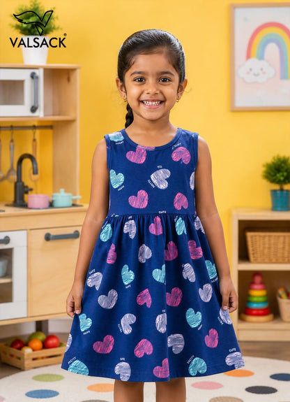 Pure Cotton Frocks for 2-6yrs Girls | Super soft and comfortable fabric