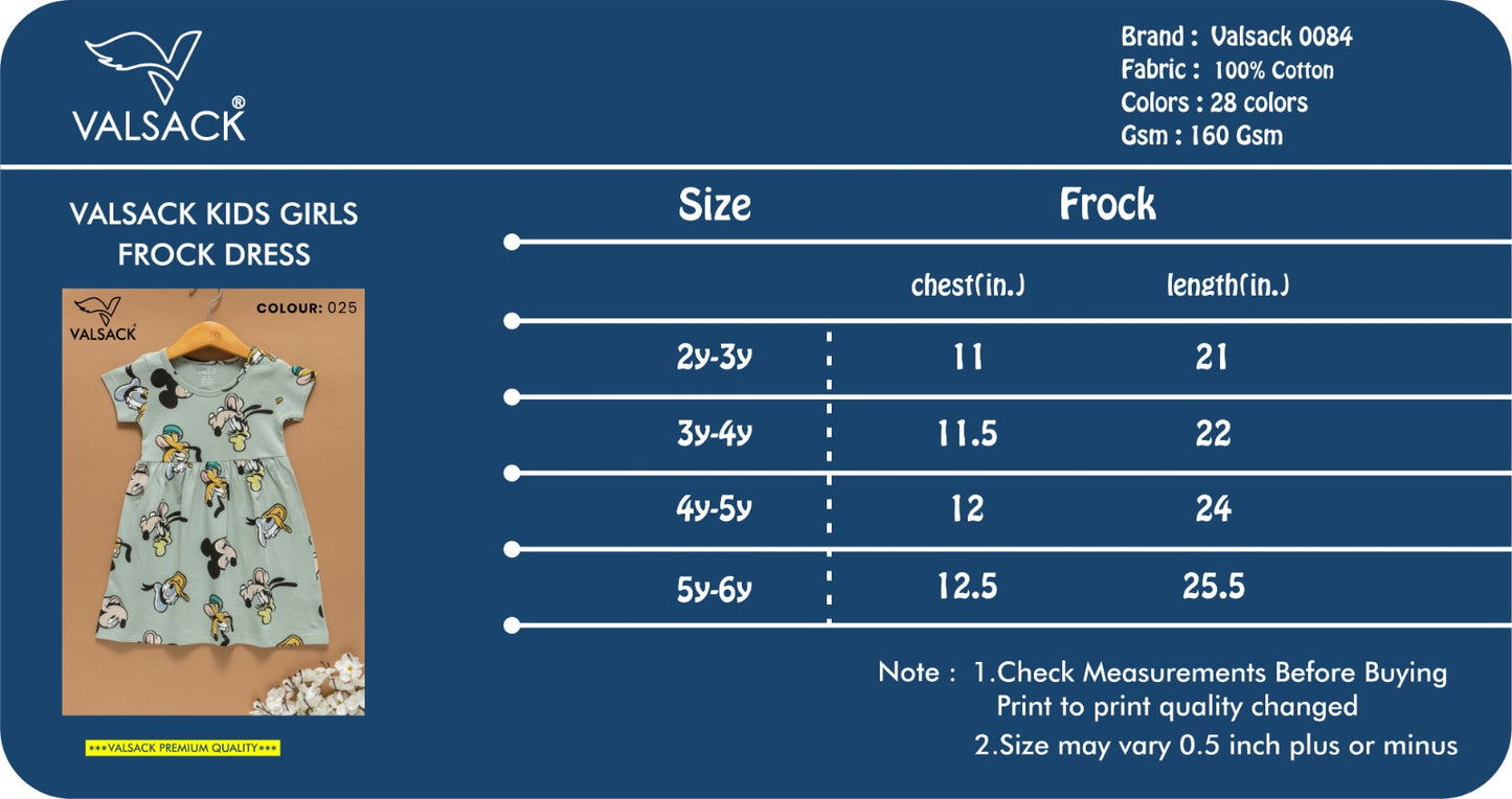 Pure Cotton Frocks for 2-6yrs Girls | Super soft and comfortable fabric