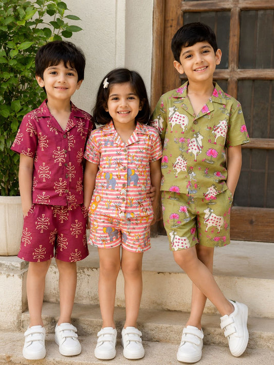 Aesthetic Cotton Unisex Sets | Summer Style Edition | 3yrs - 10yrs