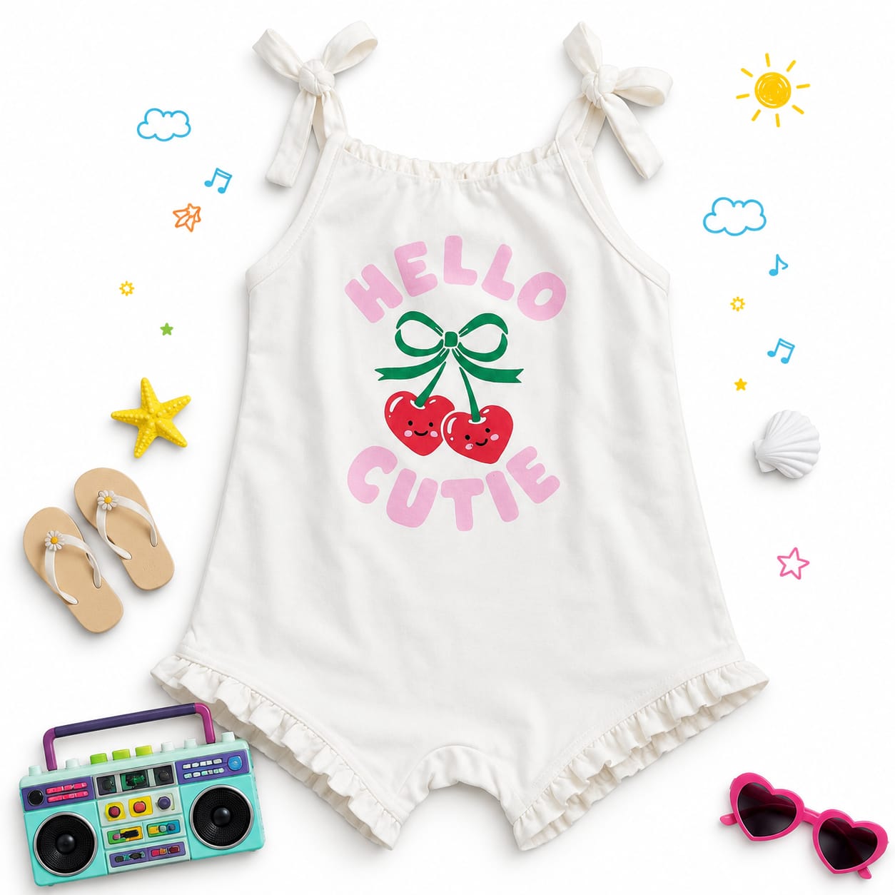Summer Strap Rompers