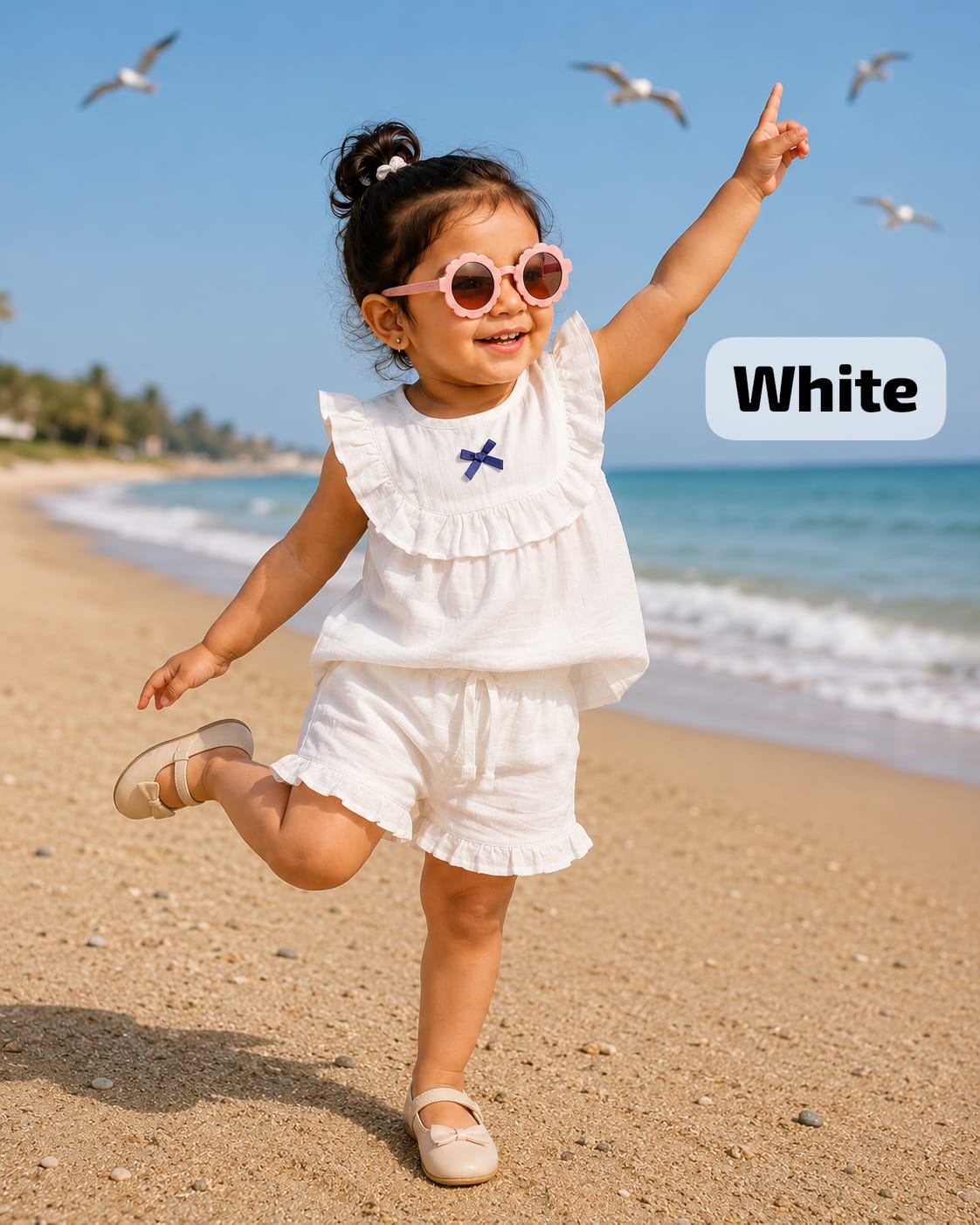Luxe Muslin Frill Short Sets | 9m to 3yrs| Trendy Edition