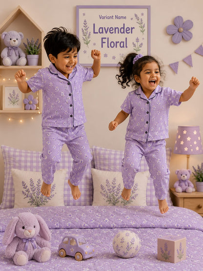 Ribbed Cotton Night Suits | Soft and Cozy | 1y-3yrs