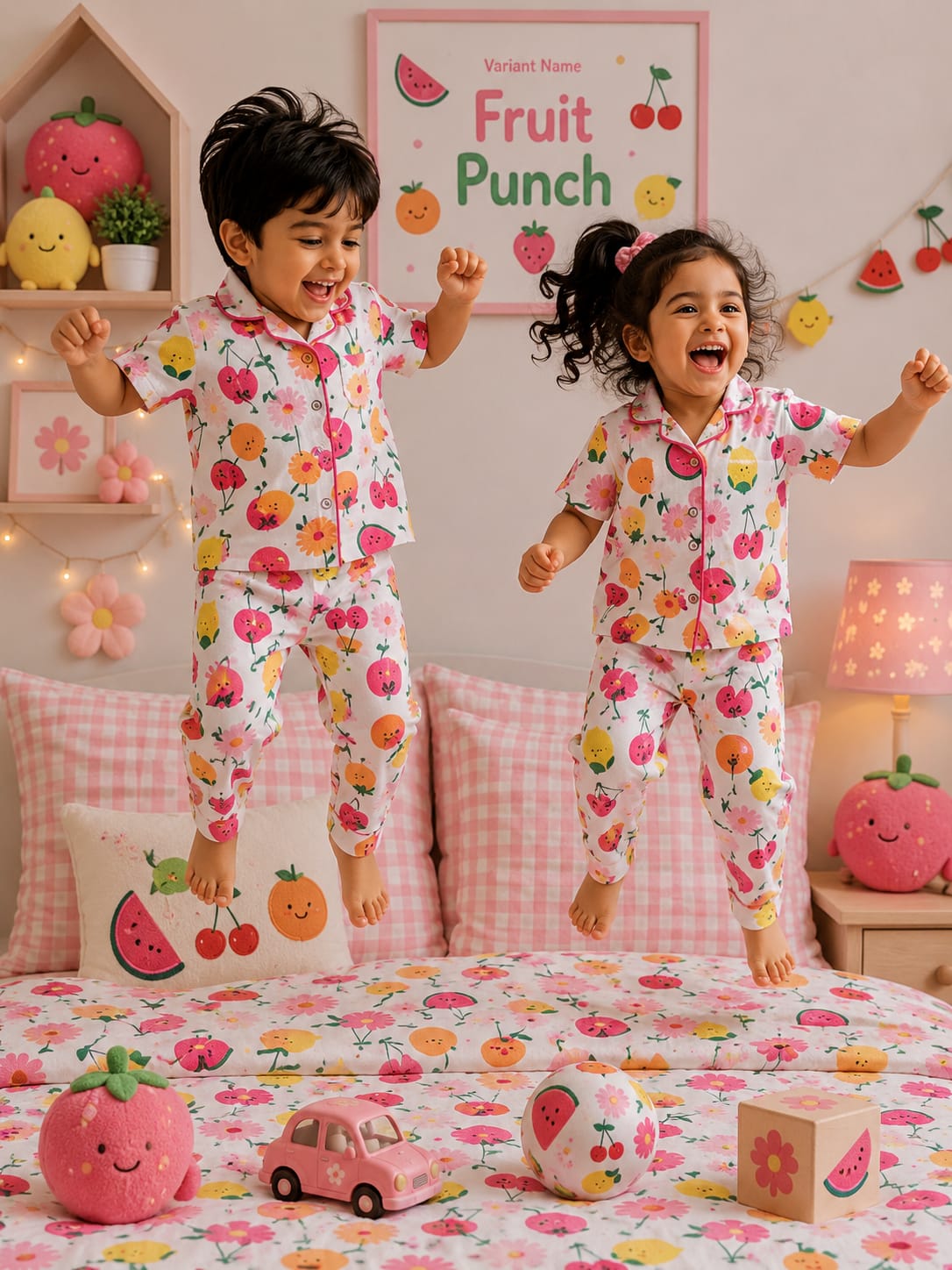 Ribbed Cotton Night Suits | Soft and Cozy | 1y-3yrs