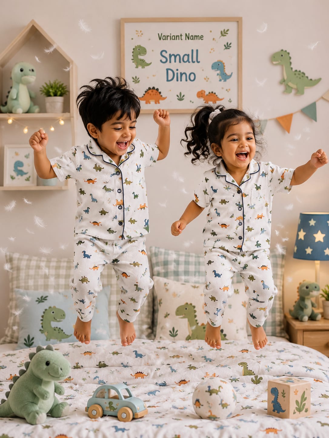 Ribbed Cotton Night Suits | Soft and Cozy | 1y-3yrs