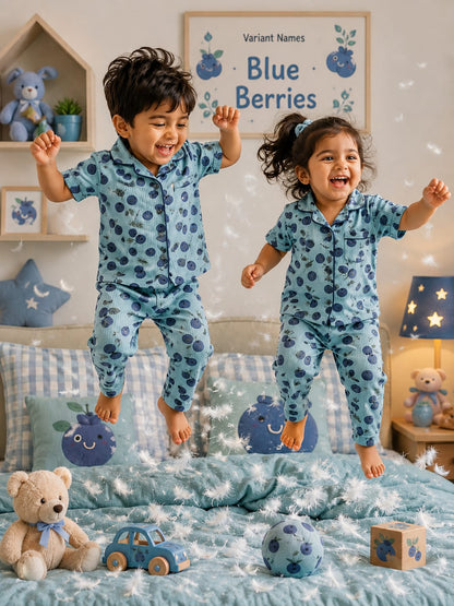 Ribbed Cotton Night Suits | Soft and Cozy | 1y-3yrs