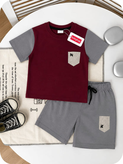 Boys Premium Cotton Summer Short Set | Half Sleeve T-Shirt & Shorts Combo