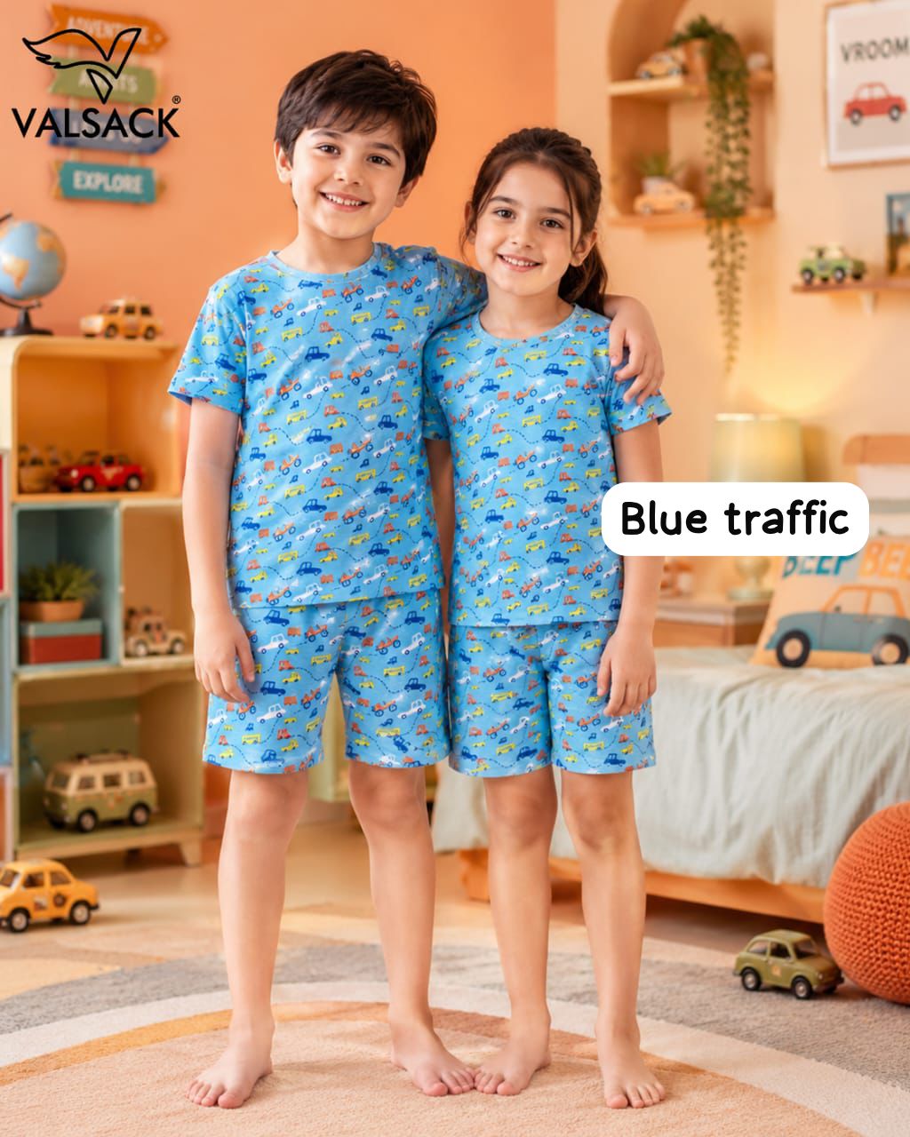 T-shirt & Short Sets boys and girls for 2-8yrs | Pure Cotton, Soft feels