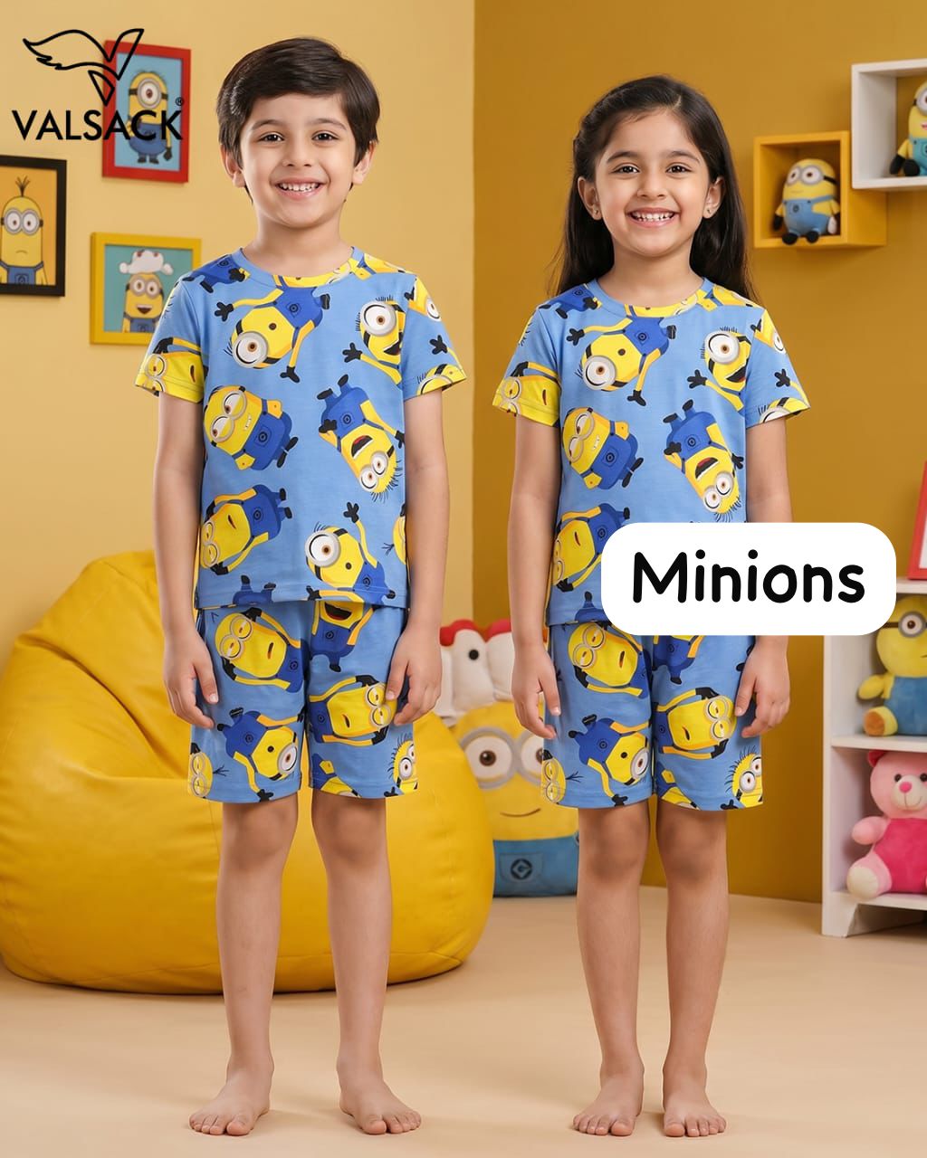 T-shirt & Short Sets boys and girls for 2-8yrs | Pure Cotton, Soft feels