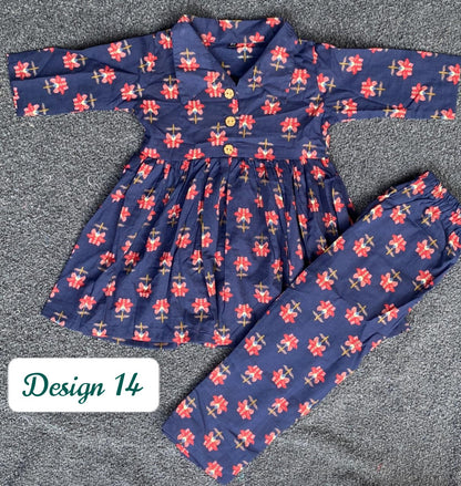 Summer Cotton Coords for Girls |1-2yrs size |Size 20 | Pure Aesthetic collection
