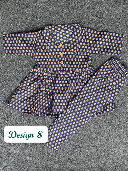 Summer Cotton Coords for Girls |1-2yrs size |Size 20 | Pure Aesthetic collection