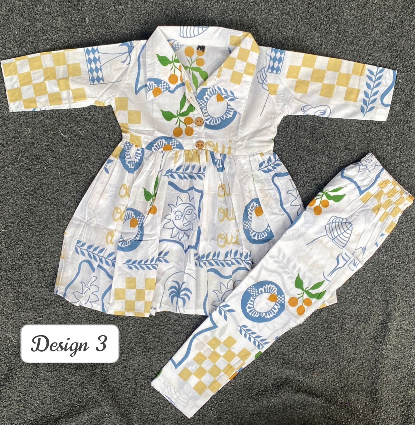 Summer Cotton Coords for Girls |2-3yrs size |Size 22 | Pure Aesthetic collection