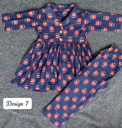 Summer Cotton Coords for Girls |2-3yrs size |Size 22 | Pure Aesthetic collection