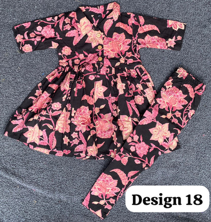 Summer Cotton Coords for Girls |3-4yrs size |Size 24 | Pure Aesthetic collection