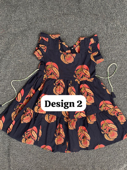 Pure cotton frill sleeve frocks| jaipuri frocks| 5-6y| size 26