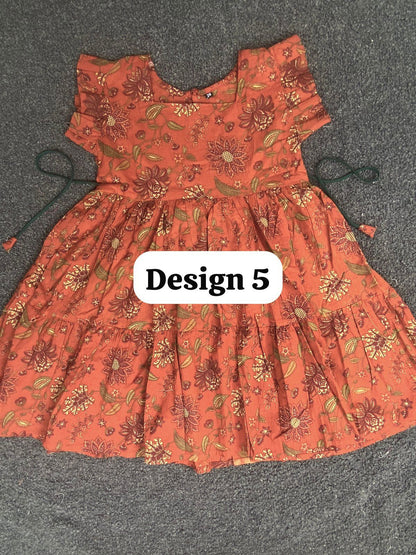 Pure cotton frill sleeve frocks| jaipuri frocks| 5-6y| size 26