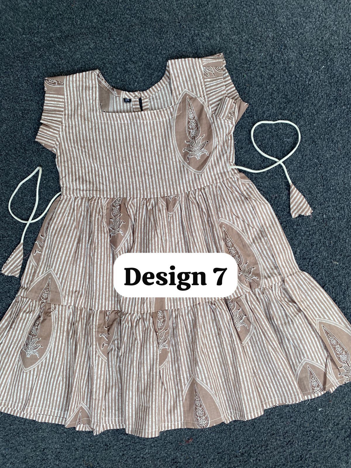 Pure cotton frill sleeve frocks| jaipuri frocks| 5-6y| size 26