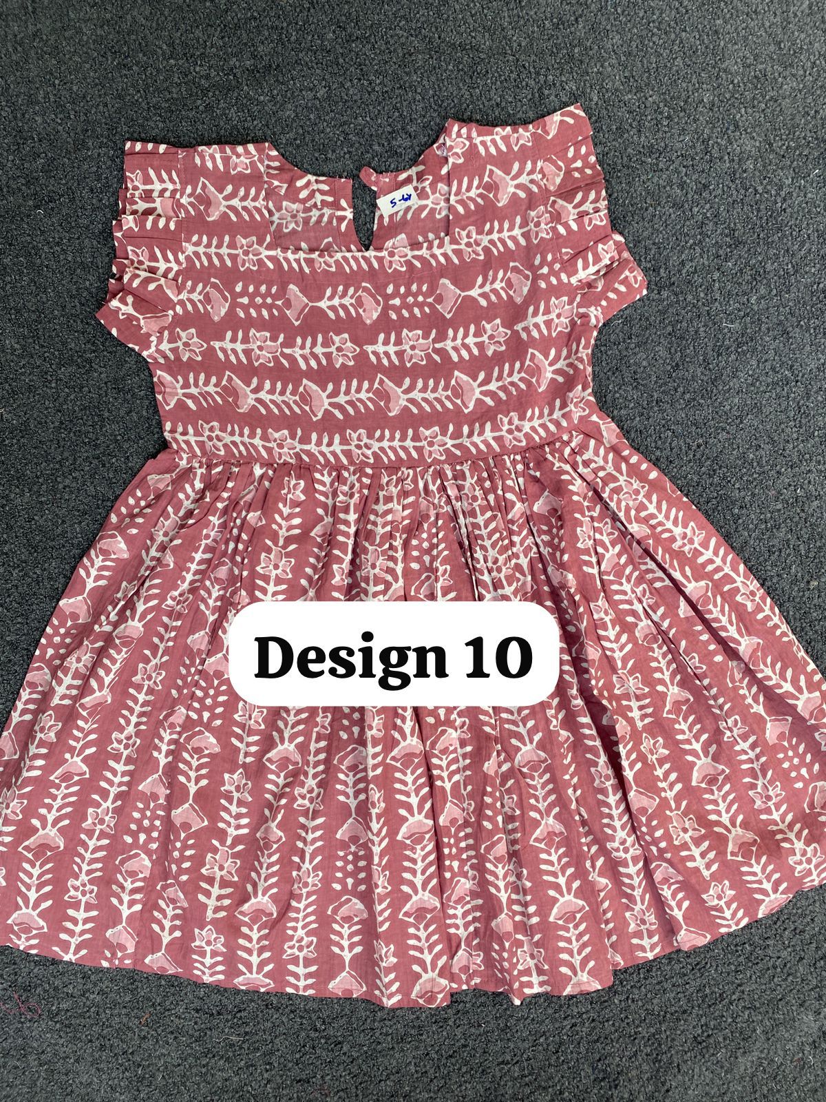 Pure cotton frill sleeve frocks| jaipuri frocks| 5-6y| size 26