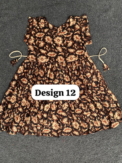 Pure cotton frill sleeve frocks| jaipuri frocks| 5-6y| size 26