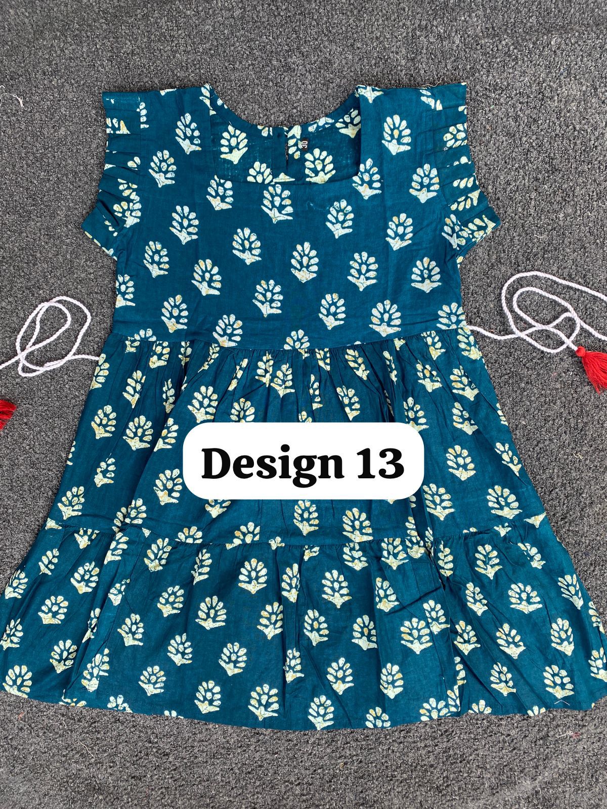 Pure cotton frill sleeve frocks| jaipuri frocks| 5-6y| size 26