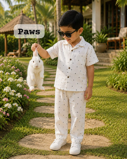 Boys Muslin coord sets| summer boys full pant sets | 6m to 5yrs