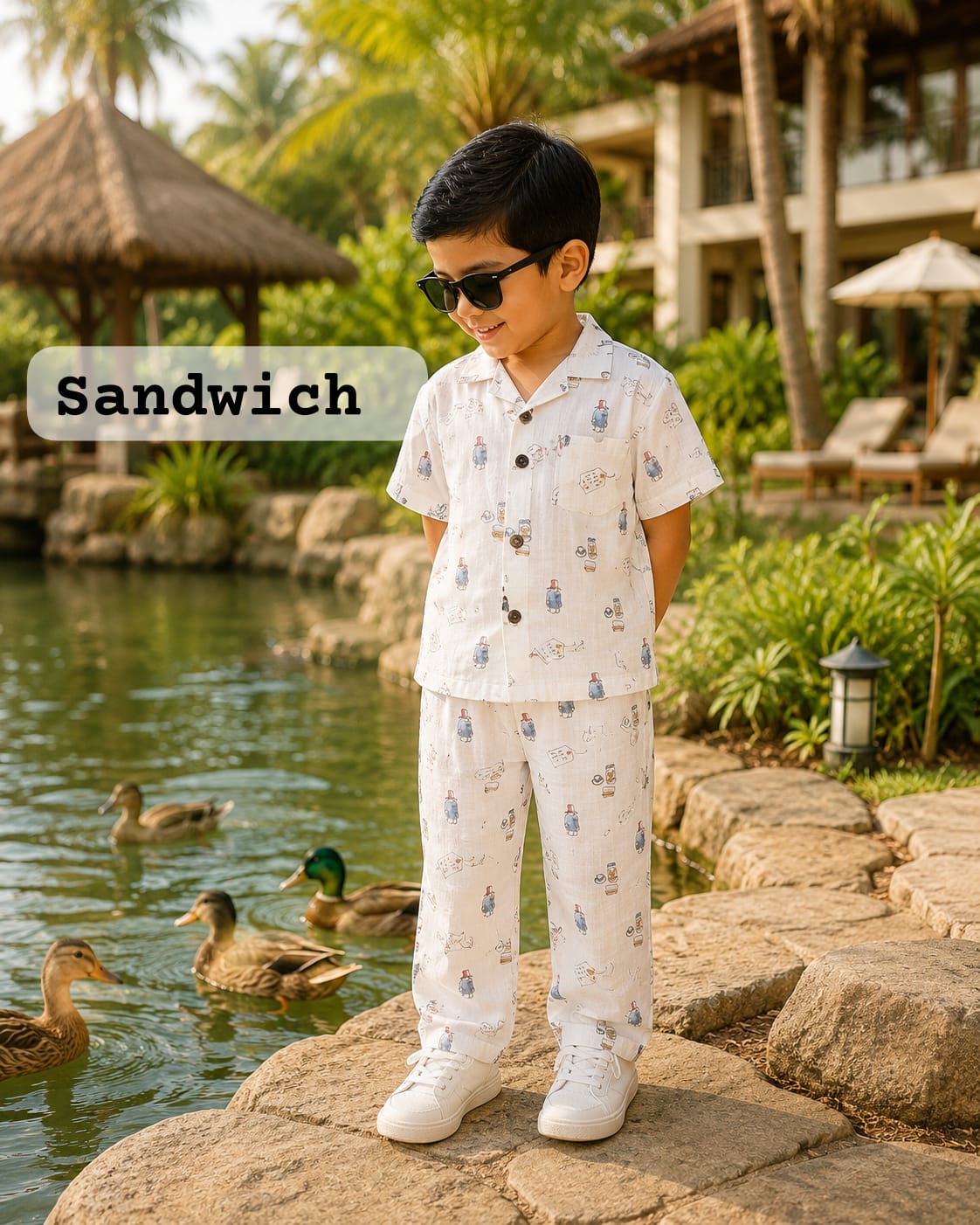 Boys Muslin coord sets| summer boys full pant sets | 6m to 5yrs