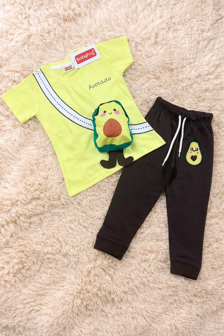 Stylish Fruit Zip Pouch Co-Ord Sets Unisex | 9 Months – 5 Years