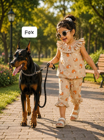 Girls Sleeveless Capri Frill sets | 2 -6yrs