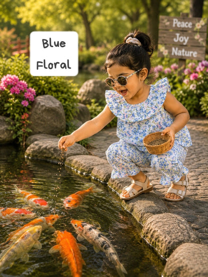 Girls Sleeveless Capri Frill sets | 2 -6yrs