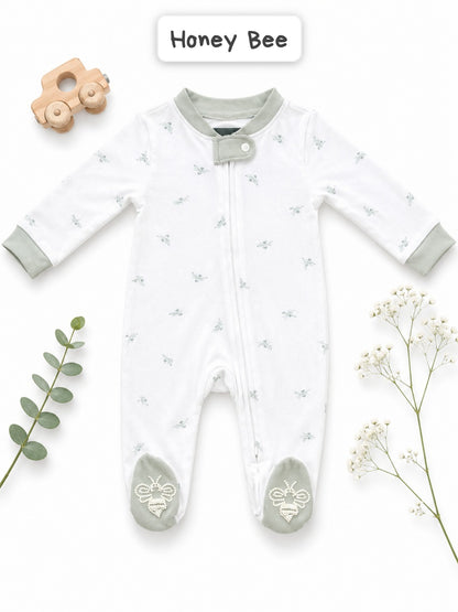 Footed Rompers-3-6months