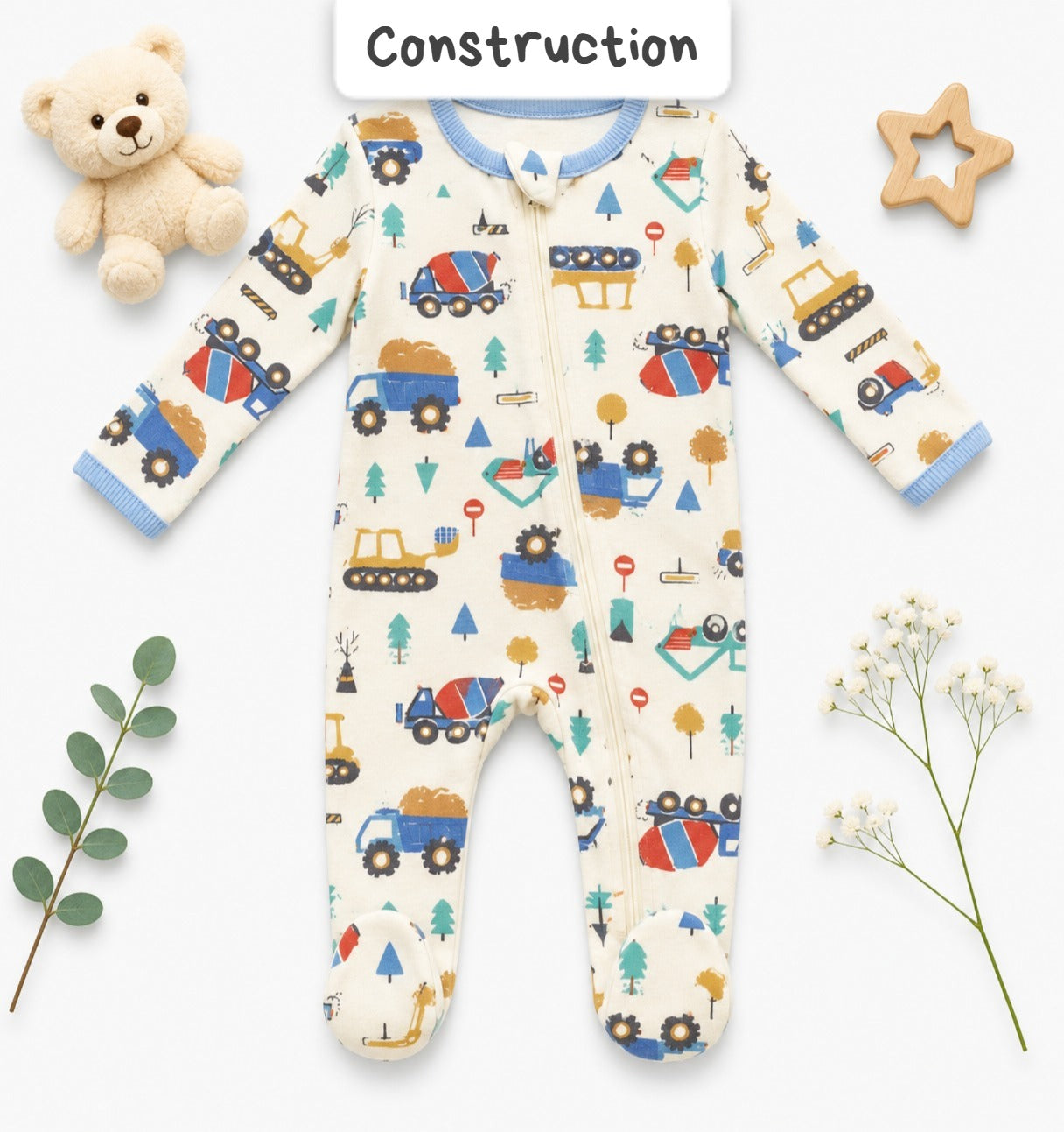 Footed Rompers-3-6months