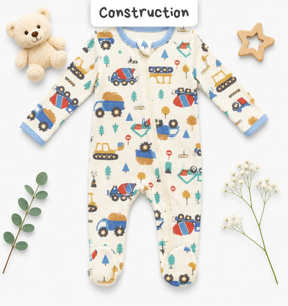 Footed Rompers-3-6months