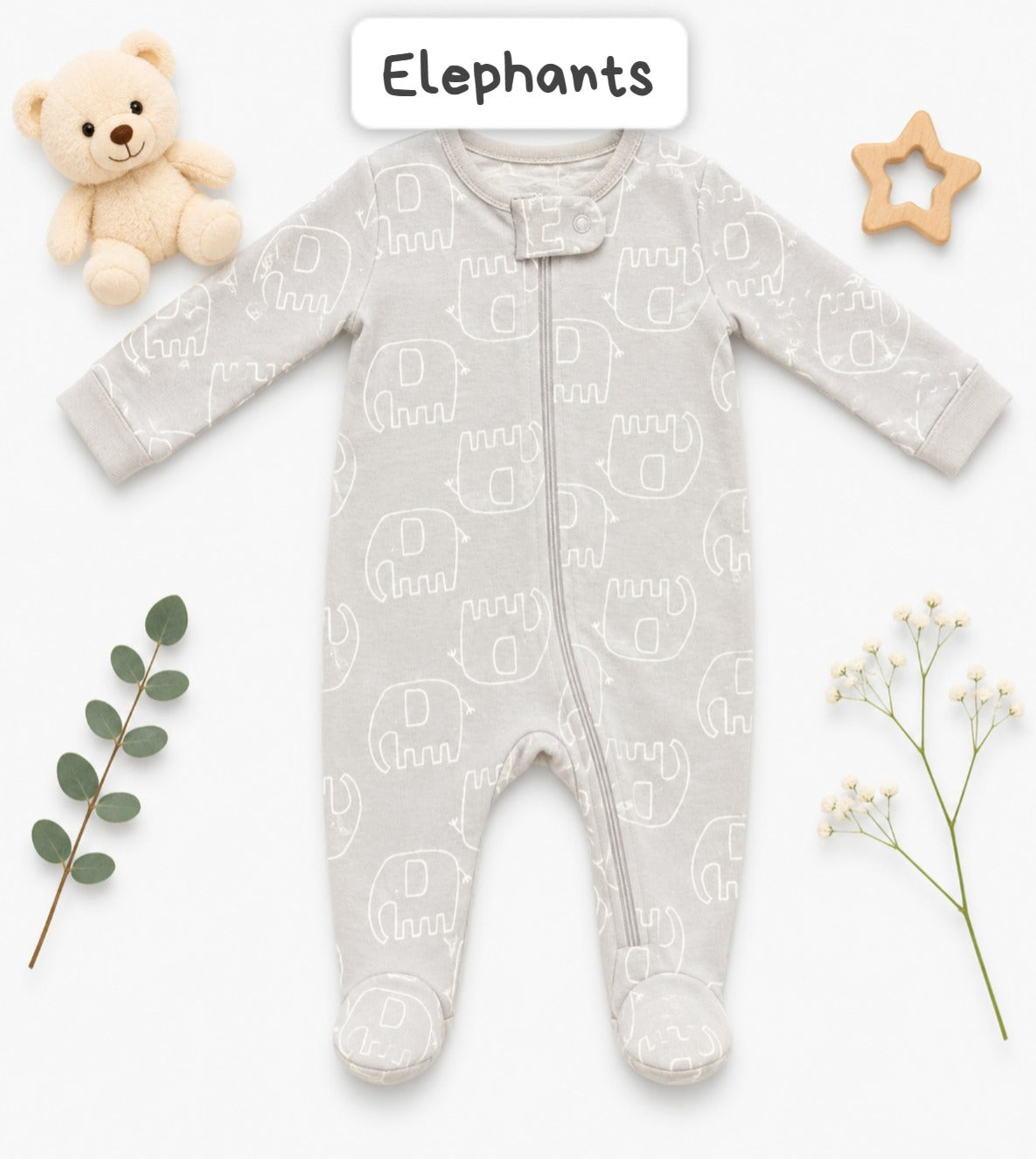Footed Rompers-3-6months