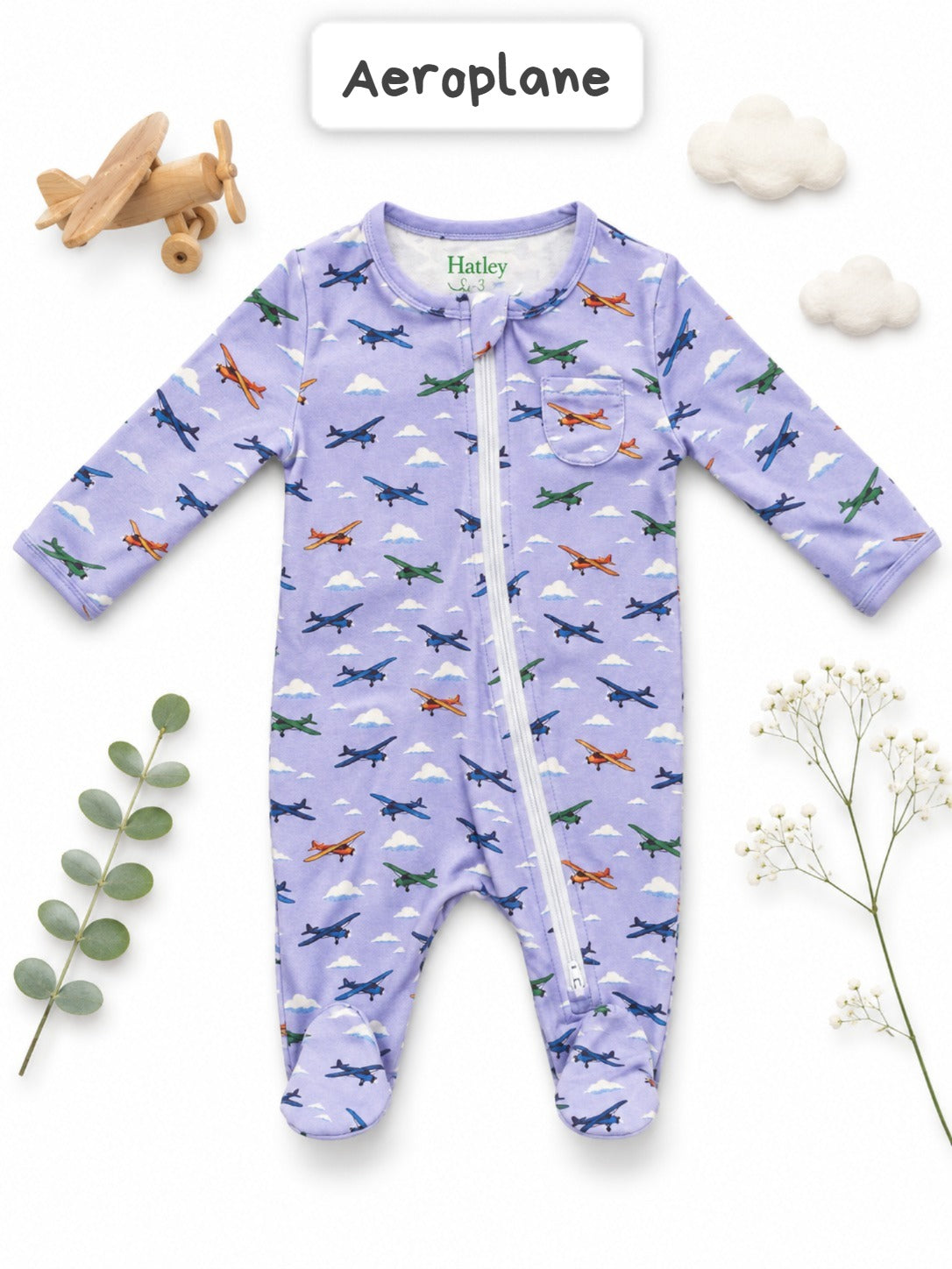 Footed Rompers-6-9 Months