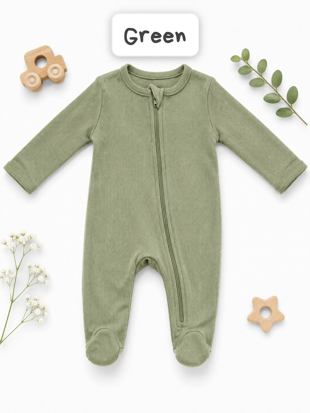Footed Rompers-3-6months