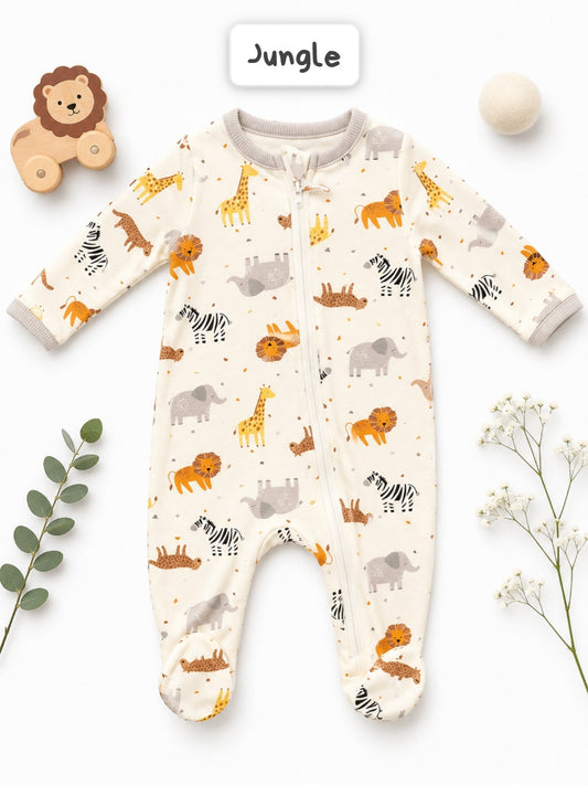 Footed Rompers-3-6months