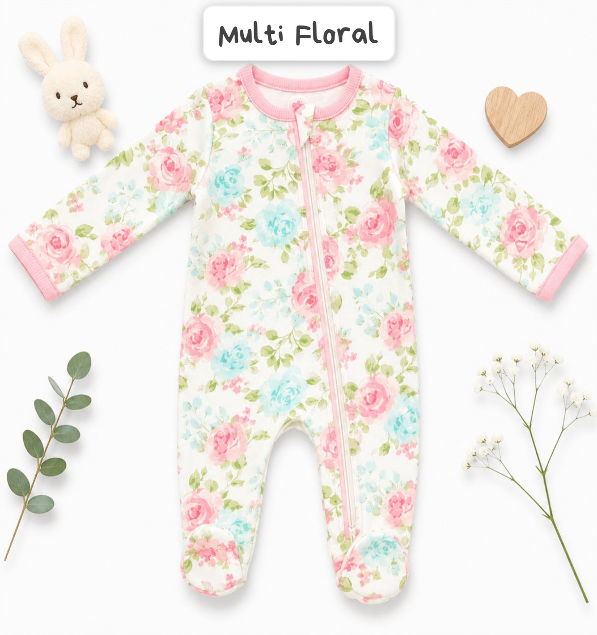 Footed Rompers-3-6months