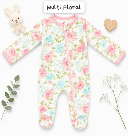 Footed Rompers-3-6months
