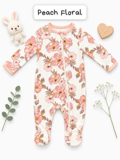 Footed Rompers-3-6months