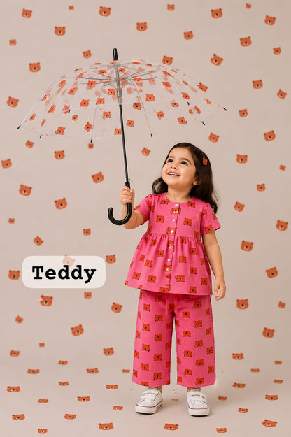 Front Open Flared Top & Pant Set | 6m to 5yrs| Extra Stylish Edition