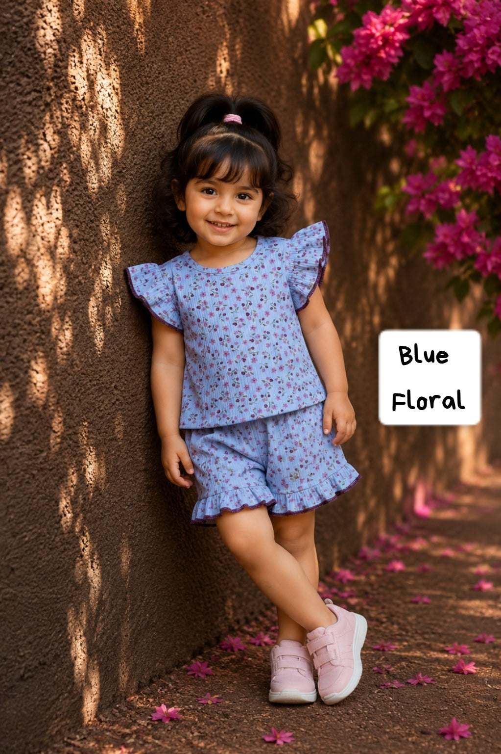 Soft Ribbed Cotton Frill Short Sets | 12m to 3yrs| Summer Edition