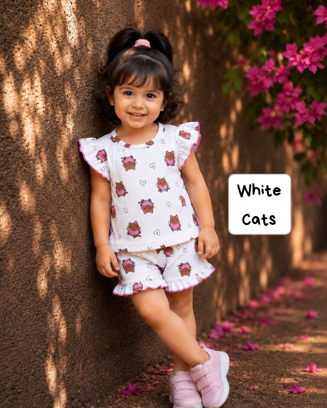 Soft Ribbed Cotton Frill Short Sets | 12m to 3yrs| Summer Edition