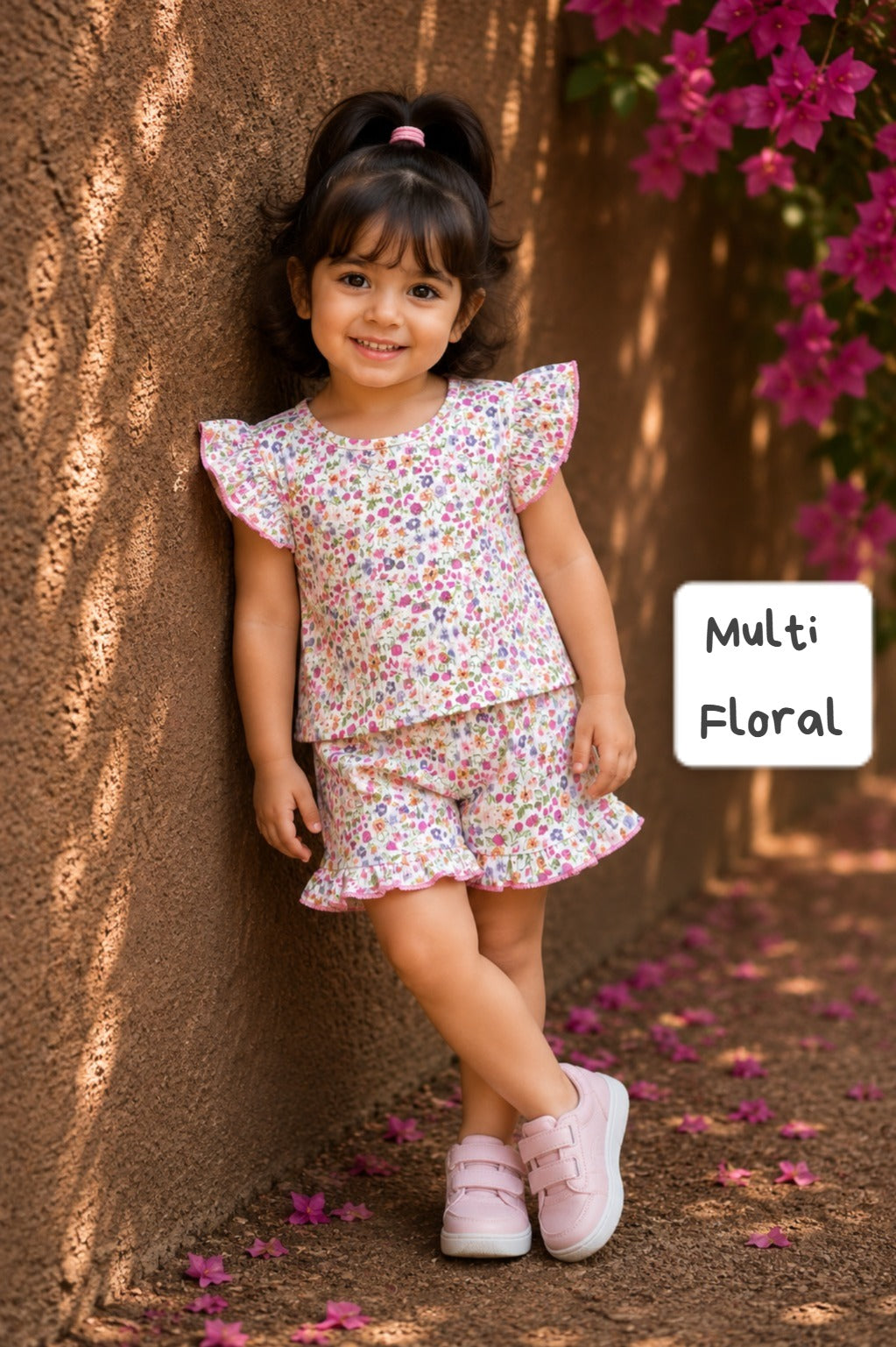 Soft Ribbed Cotton Frill Short Sets | 12m to 3yrs| Summer Edition