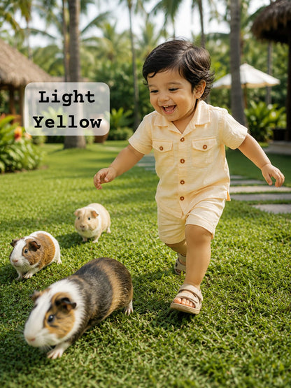 Muslin Double Pocket Short Sets | 3m to 24months